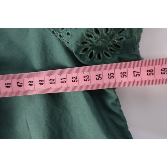 Green Apple Eyelet Cotton Blouse by‎ GAP For Women Size Medium - Picture 10 of 15